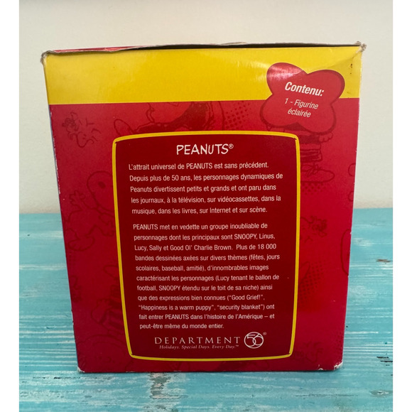 Dept 56 Accessories PEACE ON EARTH Ceramic Peanuts Charlie Brown Snoopy 59124 - Picture 3 of 5